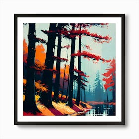 Autumn Forest 125 Art Print