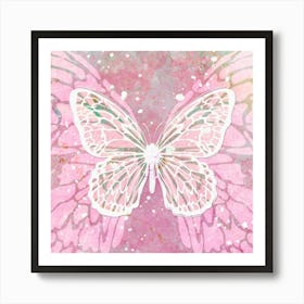 Pink Butterfly Art Print