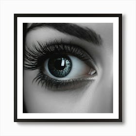 Black And White Eye Art Print