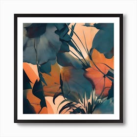 Abstract Of Flowers Art Print