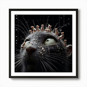 Cat With A Crown Art Print