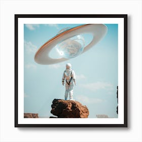 Alien Spaceship Art Print