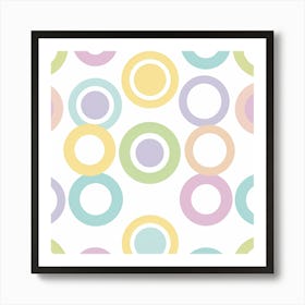 Pastel Circles Art Print