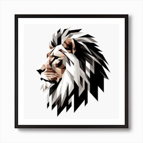 Lion Head Art Print