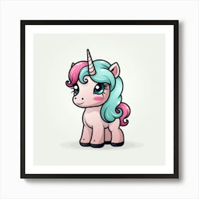 Cute Unicorn 393 Art Print