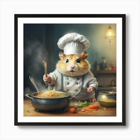 Chef Hamster 5 Art Print