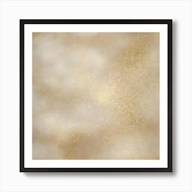 Gold Glitter Background Art Print