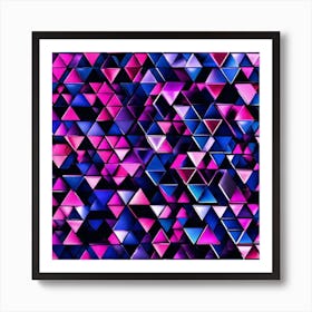 Abstract Triangles 6 Art Print