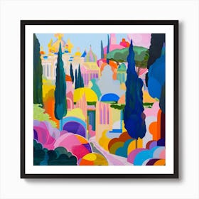 Colourful Gardens Schnbrunn Palace Gardens Austria 6 Art Print