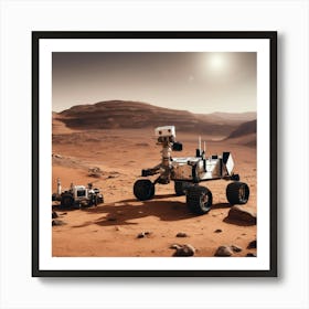 Mars Rover Art Print