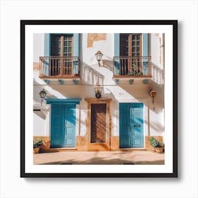 Spanish Aesthetic House Summer Photography Art Print