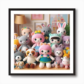 Amigurumi, toys 2 Art Print