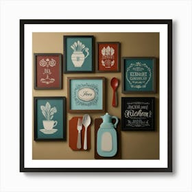 Default Create Unique Design Of Kitchen Wall Art 3 Art Print