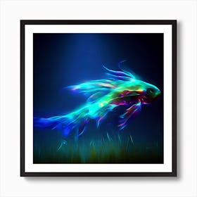 Multi-color Fish Art Print