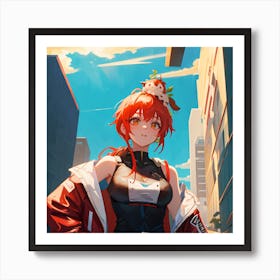 Anime Girl Art Print