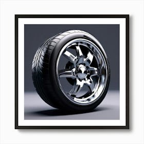 Car Tire Art Print