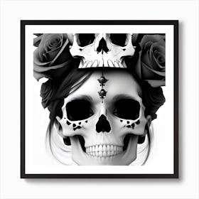 Lady of The Dead Art Print