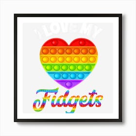 I Love Pop Its Toyn Funny Pop It Lover Art Print