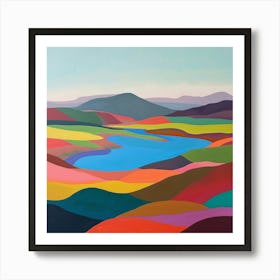 Abstract Travel Collection Mongolia 1 Art Print