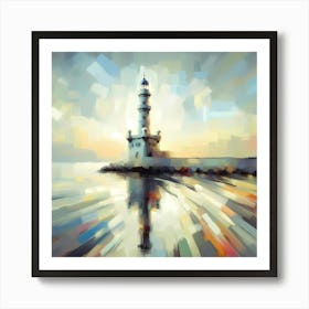 Lighthouse in Alexandria -Painting Art Print