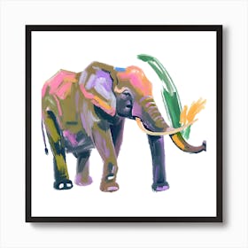 African Forest Elephant 03 Art Print
