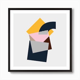 Abstract 3 Square Art Print