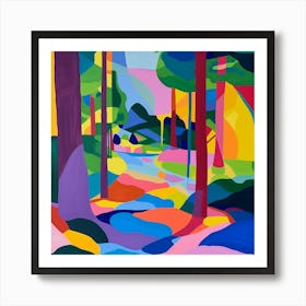 Abstract Park Collection Forest Park St Louis 1 Art Print