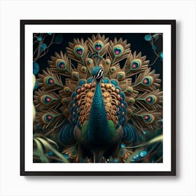 Peacock 2 Art Print