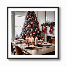 Christmas Table Setting 27 Art Print