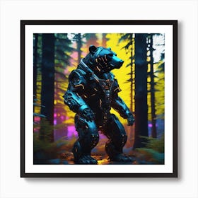 Bear In The Forest 23 Art Print