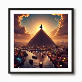 Egypt At Sunset 4 Art Print