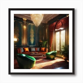 Rococo Living Room Art Print