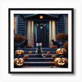 Halloween - Halloween Stock Videos & Royalty-Free Footage Art Print