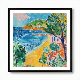 Coastal Vista Matisse Style 9 Art Print