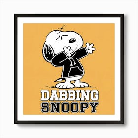 Dabbing Snoopy Series (3) Art Print