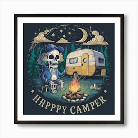 Happy Camper Art Print