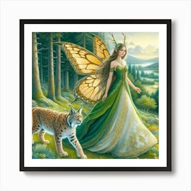 Fairy In The Forest 5 Art Print