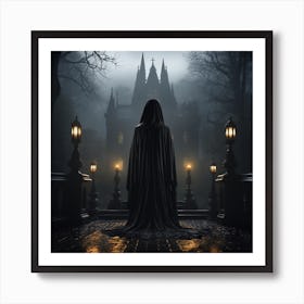 Dark Fantasy Haunted House Art Print