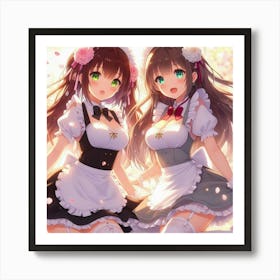 Maid Anime Art Print