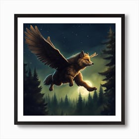 Flying fox Art Print