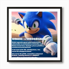 Sonic The Hedgehog 26 Art Print