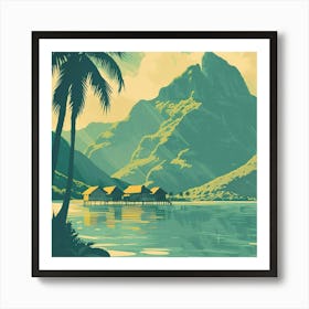 A Tahiti In French Polynesia Lofi Illustration 1720357037 3 Art Print