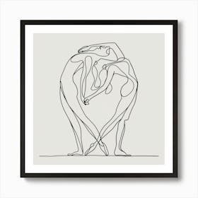 Dirty Dancing Line Art Landscape (3) Art Print