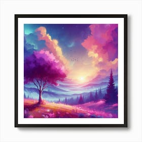 Landscape Painting 262 Art Print