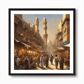 Egyptian Market Art Print