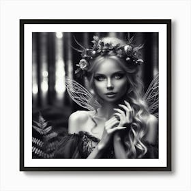 Fairy In The Forest 27 Art Print