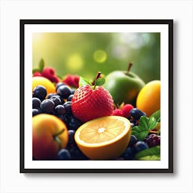 Fruit And Vegetables Art Print