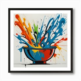 Splash Bowl Art Print