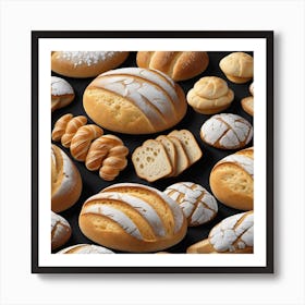 Breads And Pastries 1 Art Print