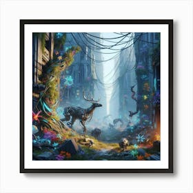 City In The Future 1 Art Print